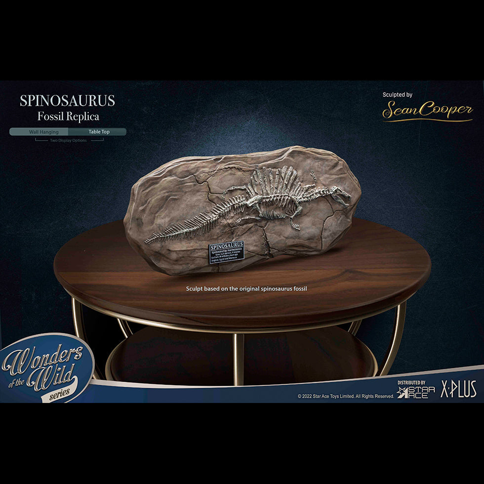 SPINOSAURUS "Land painting" & FOSSIL(DX VER)