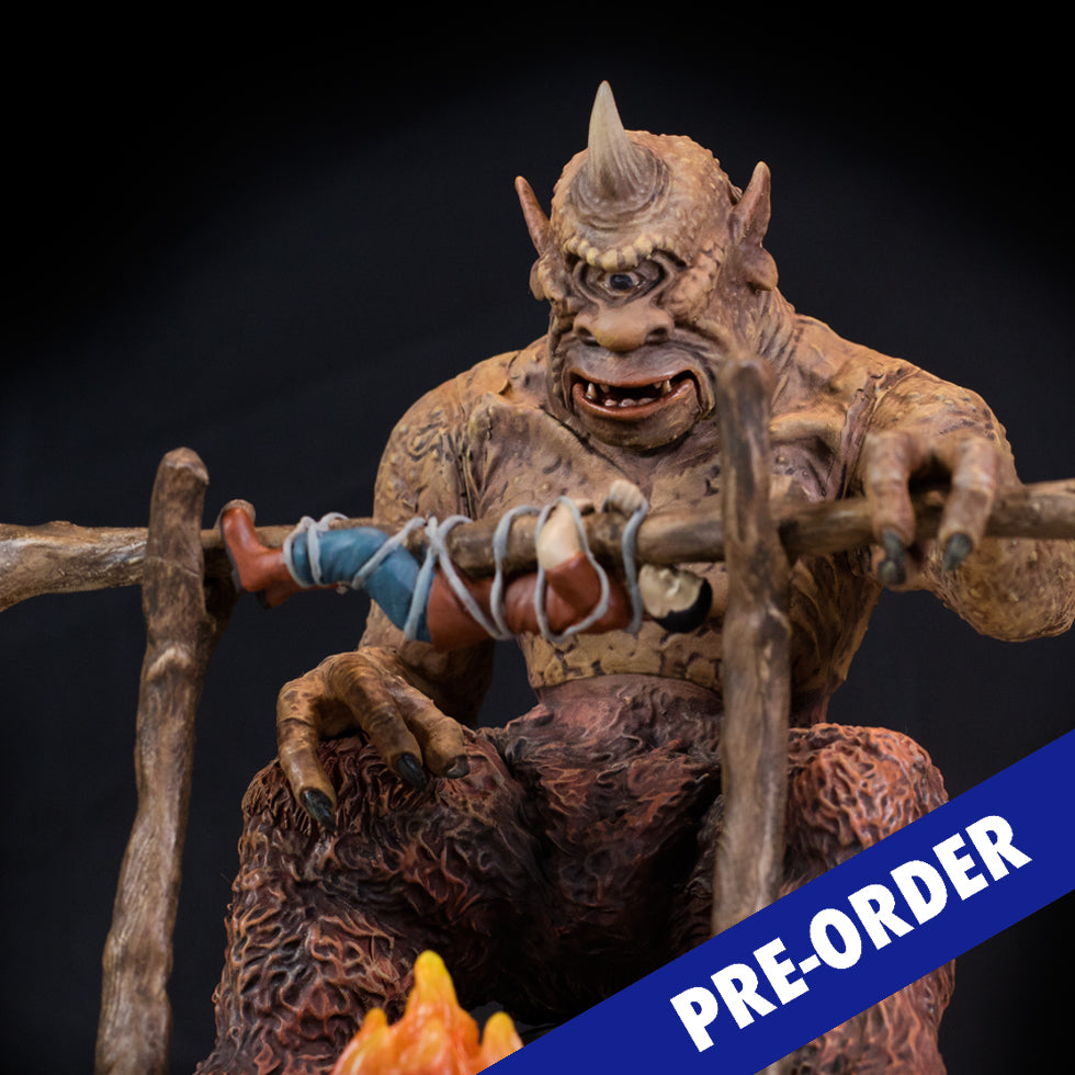 Cyclops Barbecue diorama scene