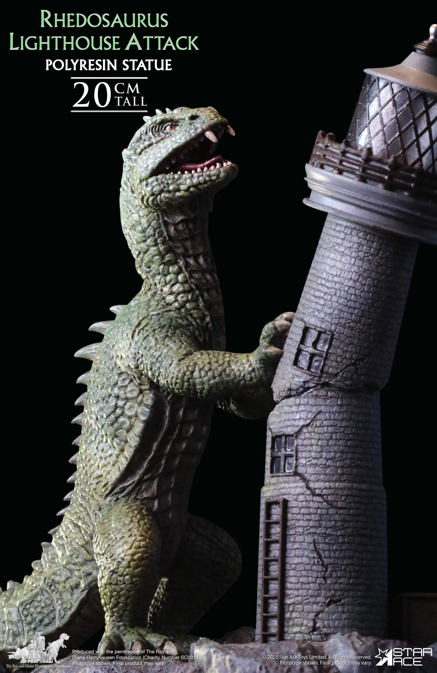 Rhedosaurus Lighthouse Attack diorama resin statue