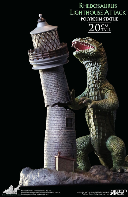 Rhedosaurus Lighthouse Attack diorama resin statue
