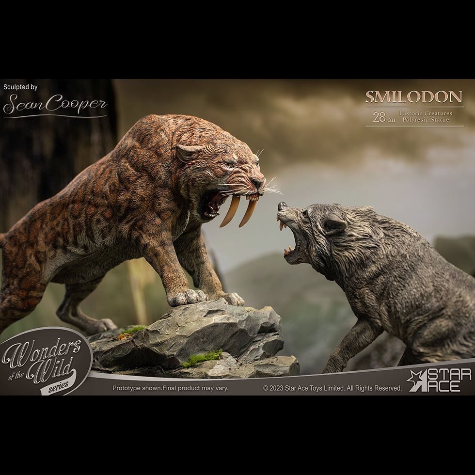 Smilodon & Dire Wolf Twin Pack Set