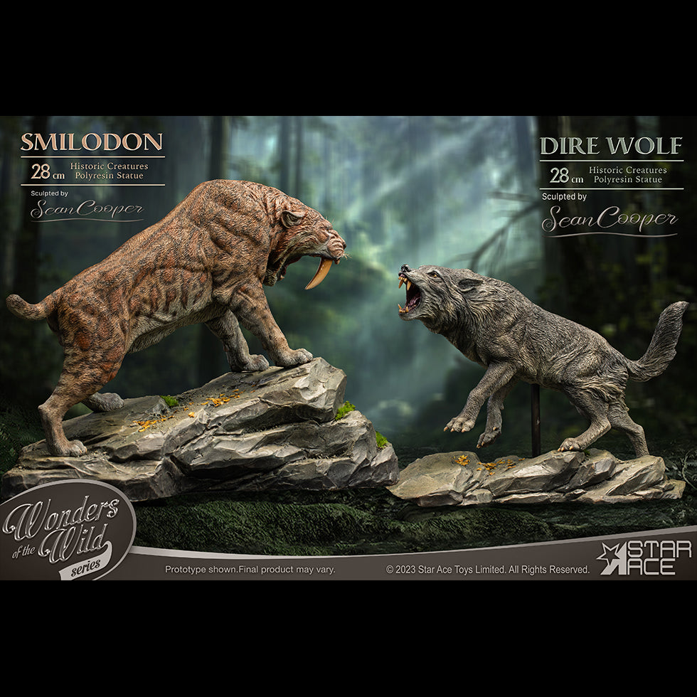 Smilodon & Dire Wolf Twin Pack Set