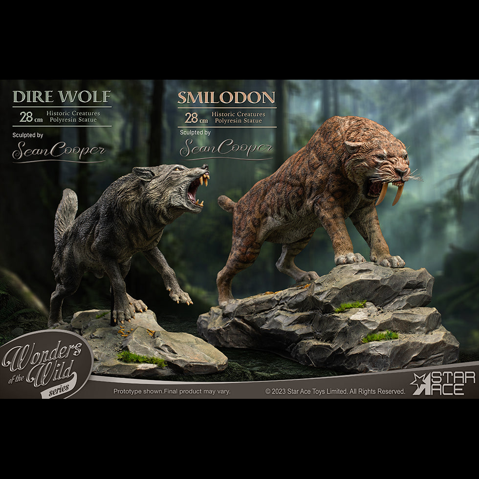 Smilodon & Dire Wolf Twin Pack Set