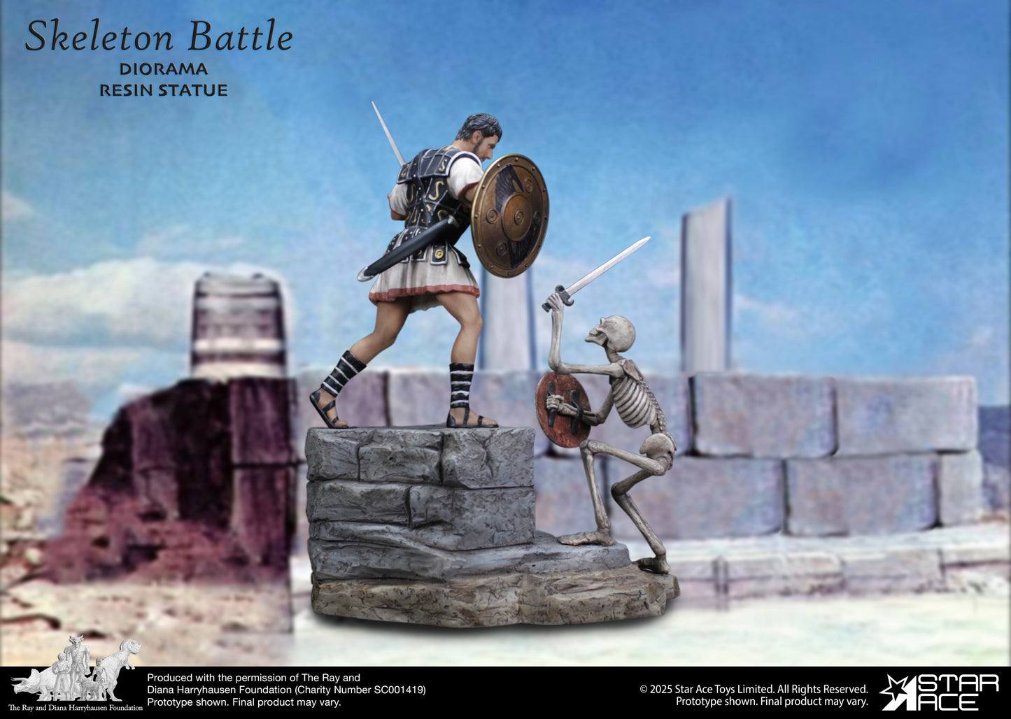 Skeleton Battle diorama scene
