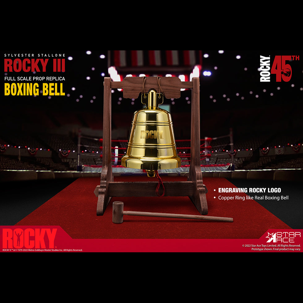 ROCKY Boxing Ring Bell 1:1 Props replica