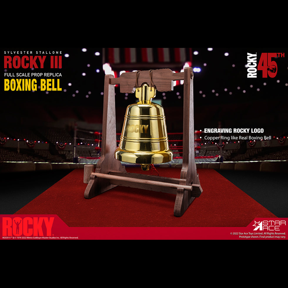 ROCKY Boxing Ring Bell 1:1 Props replica