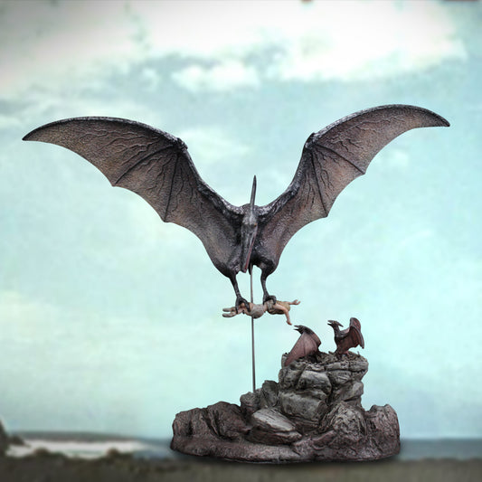 Pteranodon Attack diorama resin statue