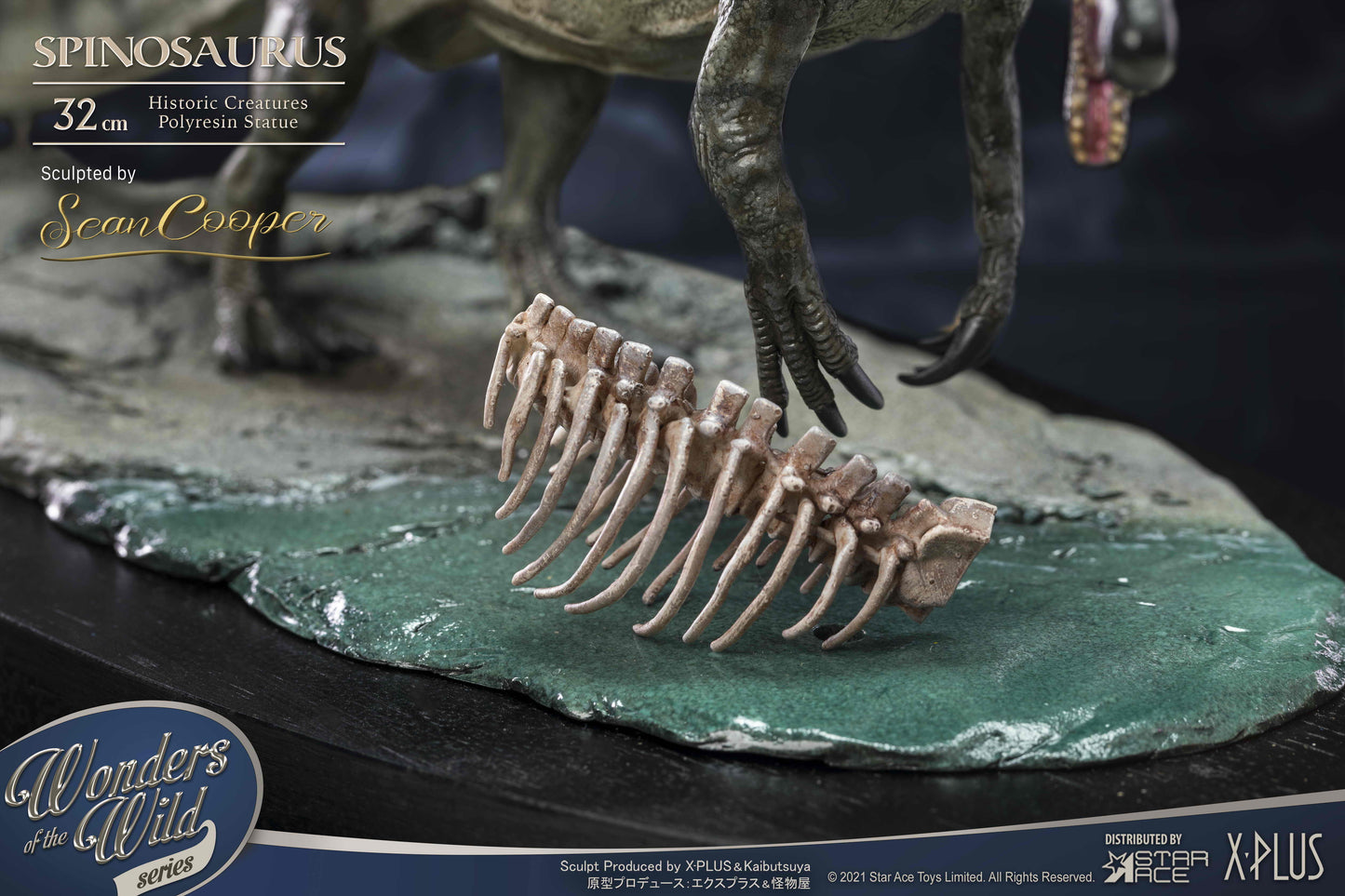 SPINOSAURUS  "Land painting" & FOSSIL(DX VER)