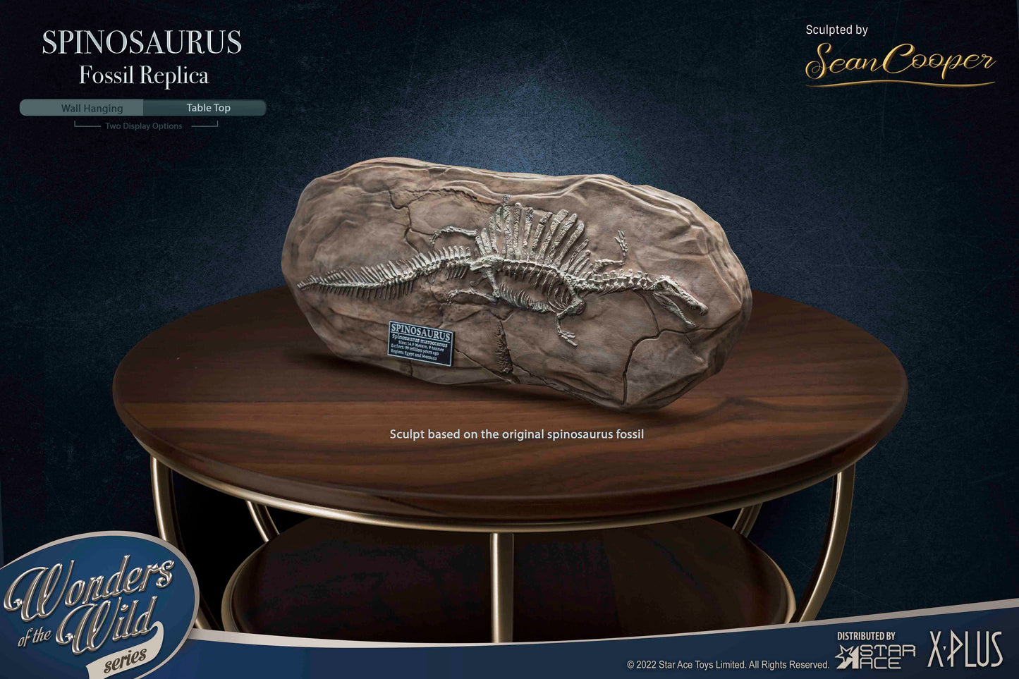 SPINOSAURUS "Land painting" & FOSSIL(DX VER)