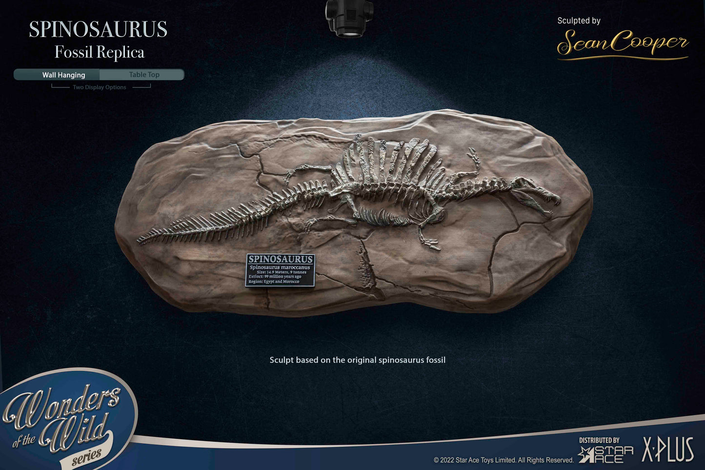 SPINOSAURUS "Land painting" & FOSSIL(DX VER)