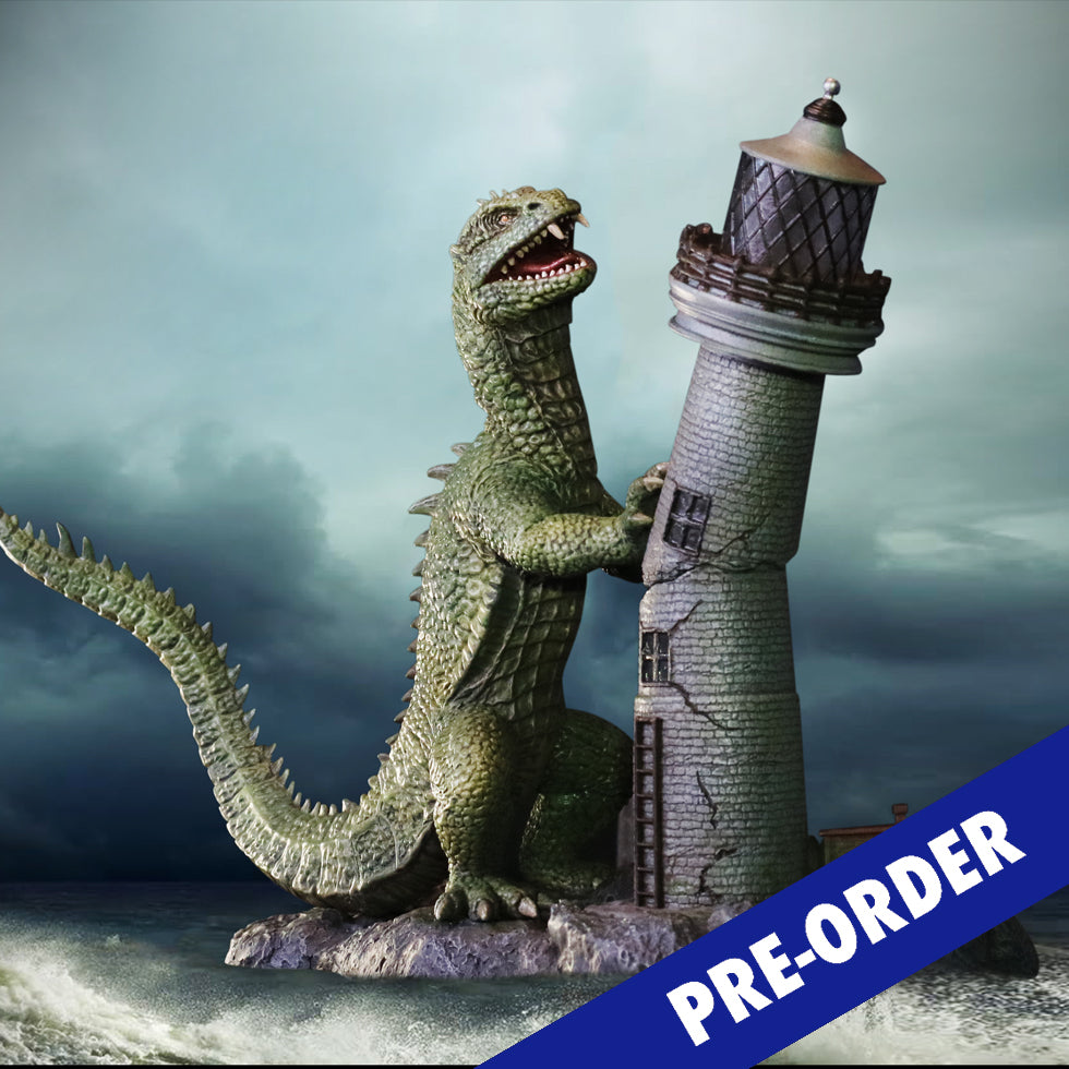 Rhedosaurus Lighthouse Attack diorama resin statue