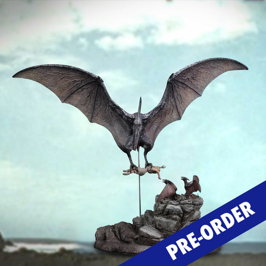 Pteranodon Attack diorama resin statue