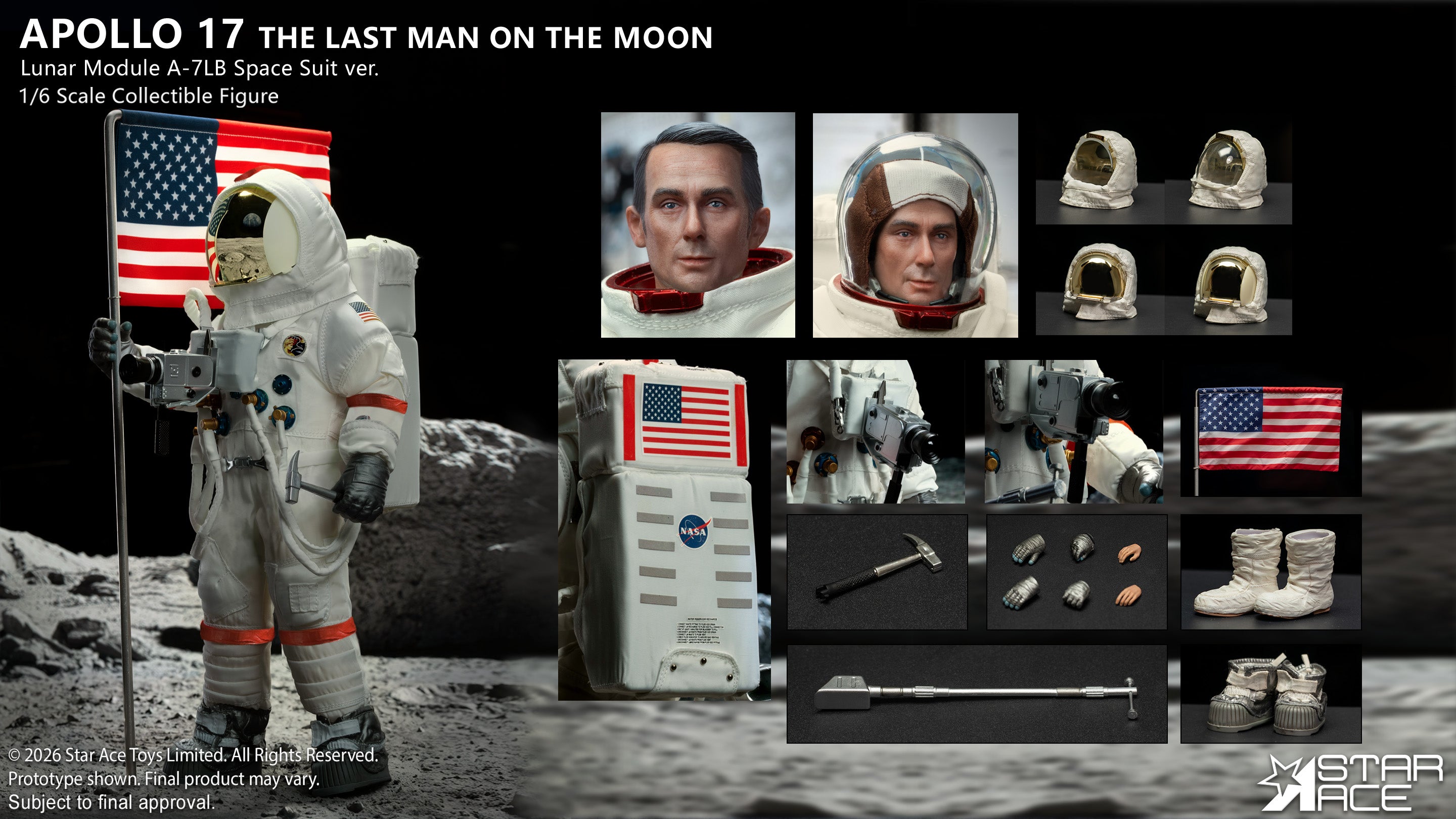 1/6 scale Apollo17: The Last Man on the Moon – Star Ace Toys Limited