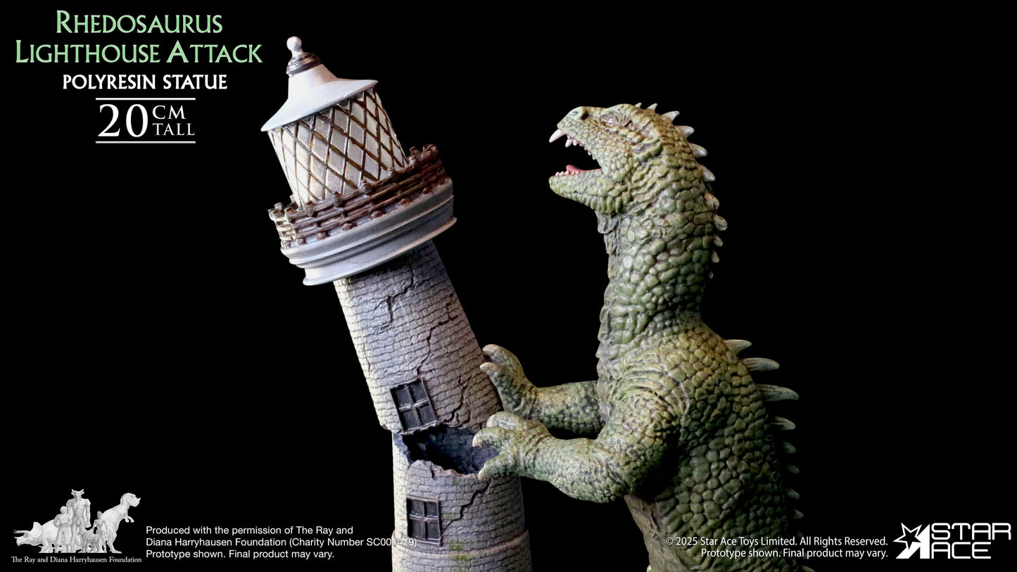 Rhedosaurus Lighthouse Attack diorama resin statue