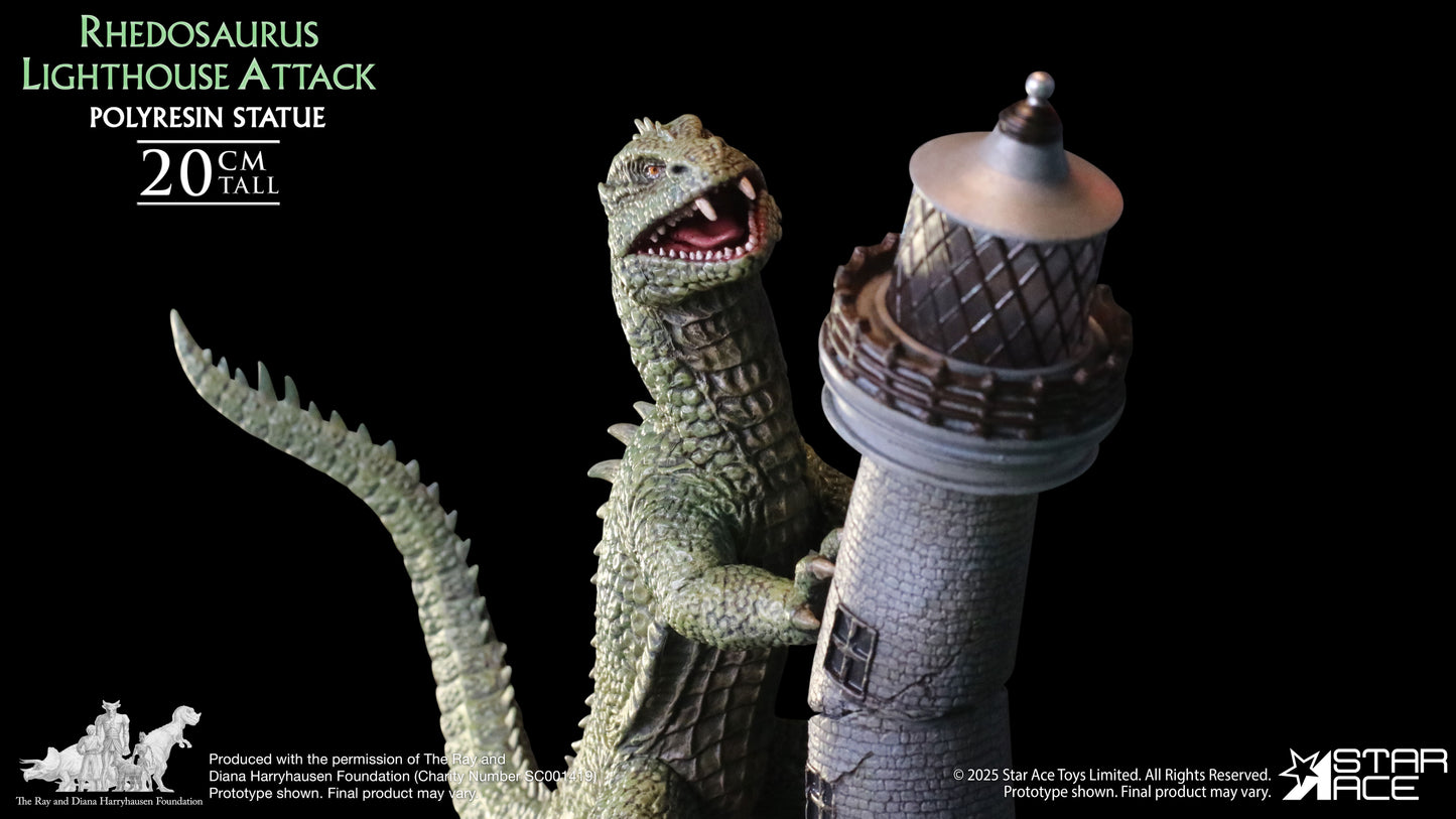 Rhedosaurus Lighthouse Attack diorama resin statue