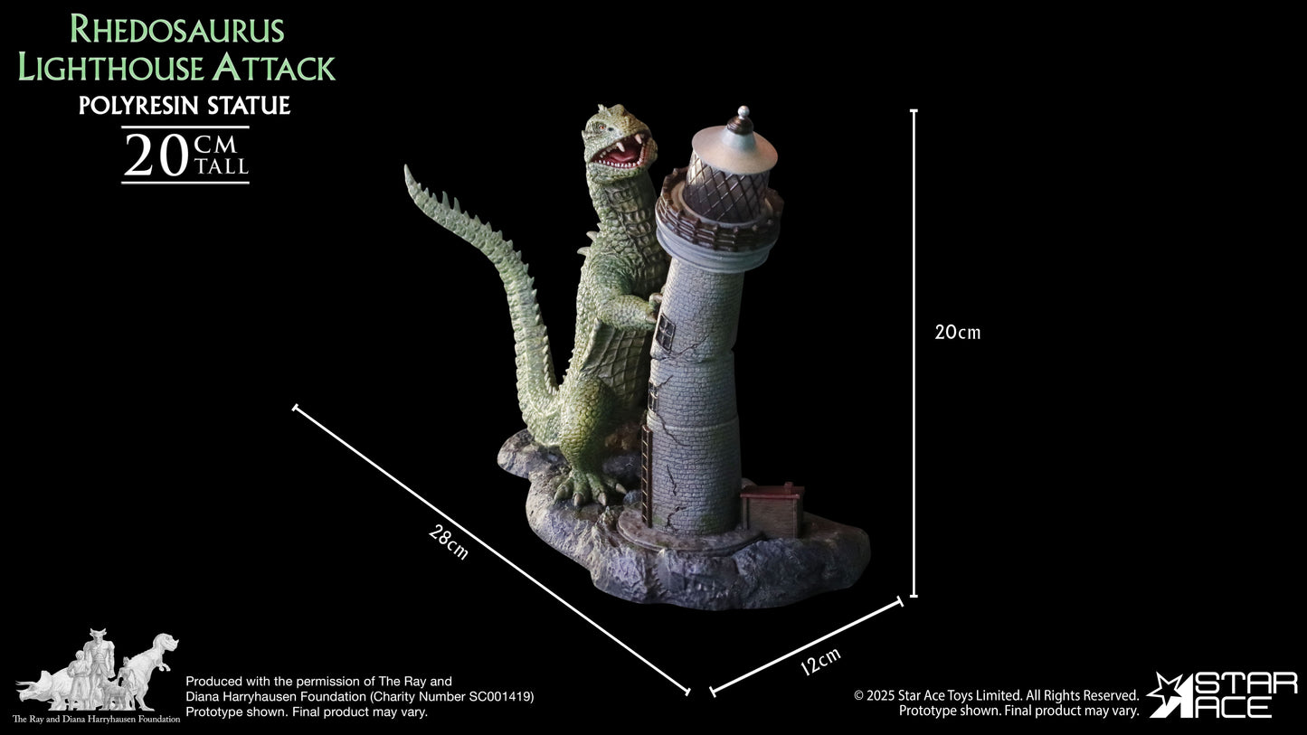 Rhedosaurus Lighthouse Attack diorama resin statue