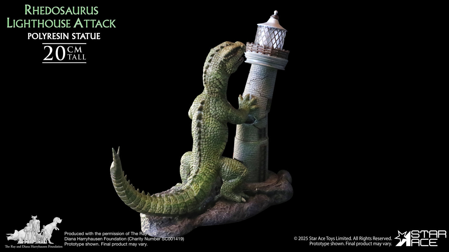Rhedosaurus Lighthouse Attack diorama resin statue
