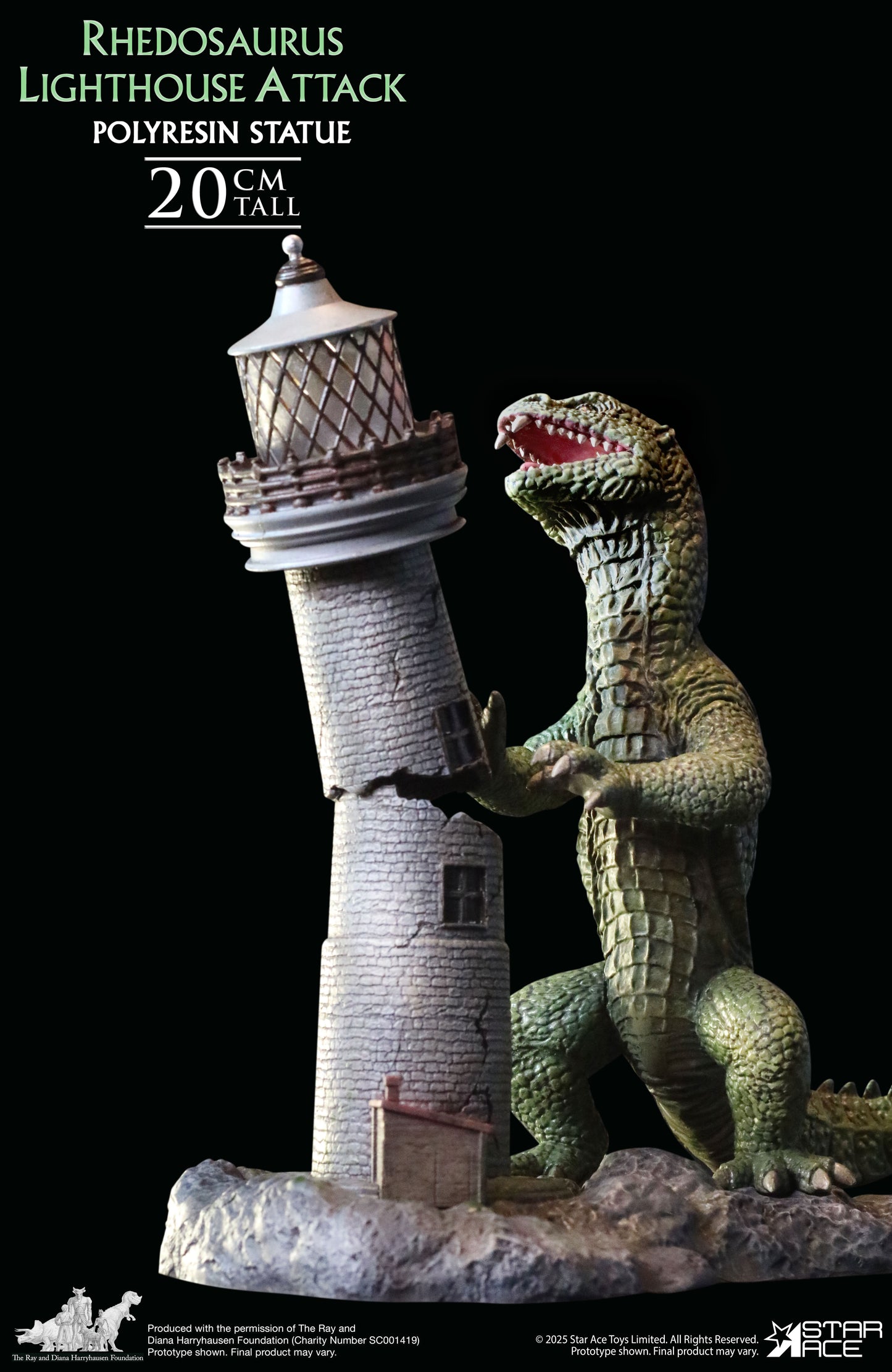 Rhedosaurus Lighthouse Attack diorama resin statue