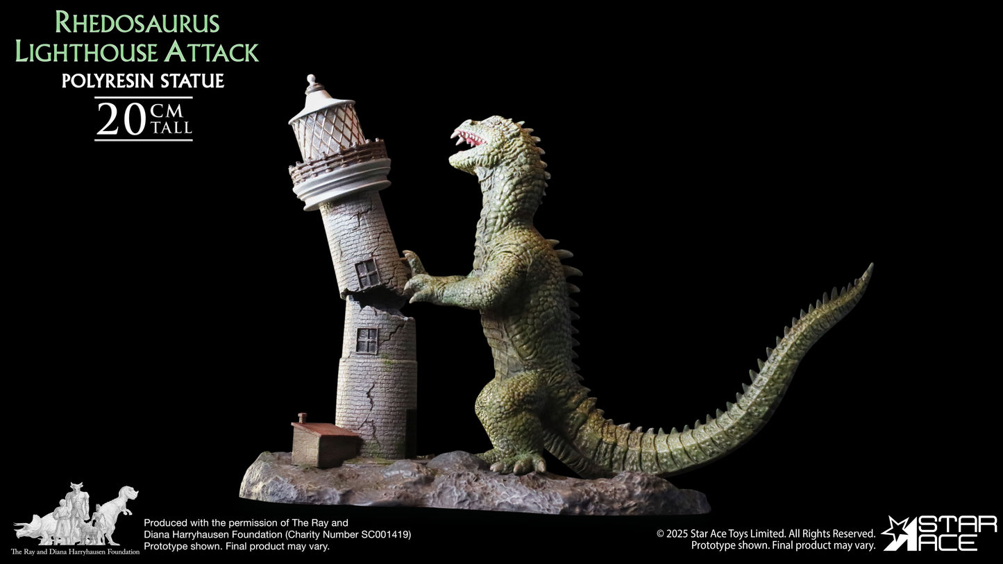 Rhedosaurus Lighthouse Attack diorama resin statue