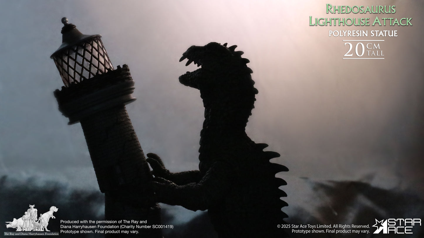Rhedosaurus Lighthouse Attack diorama resin statue