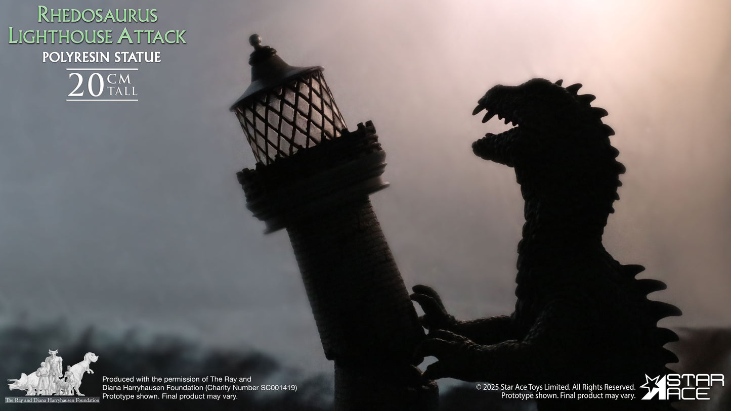 Rhedosaurus Lighthouse Attack diorama resin statue