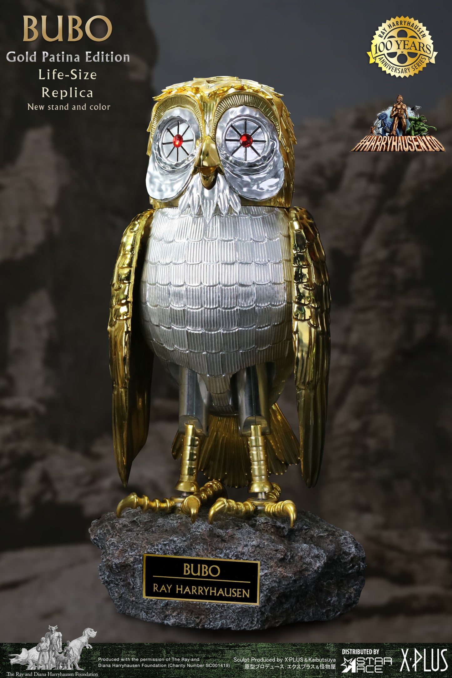 BUBO ELECTROPLATING Gold Patina Edition DX (Normal wings & Open wings included)