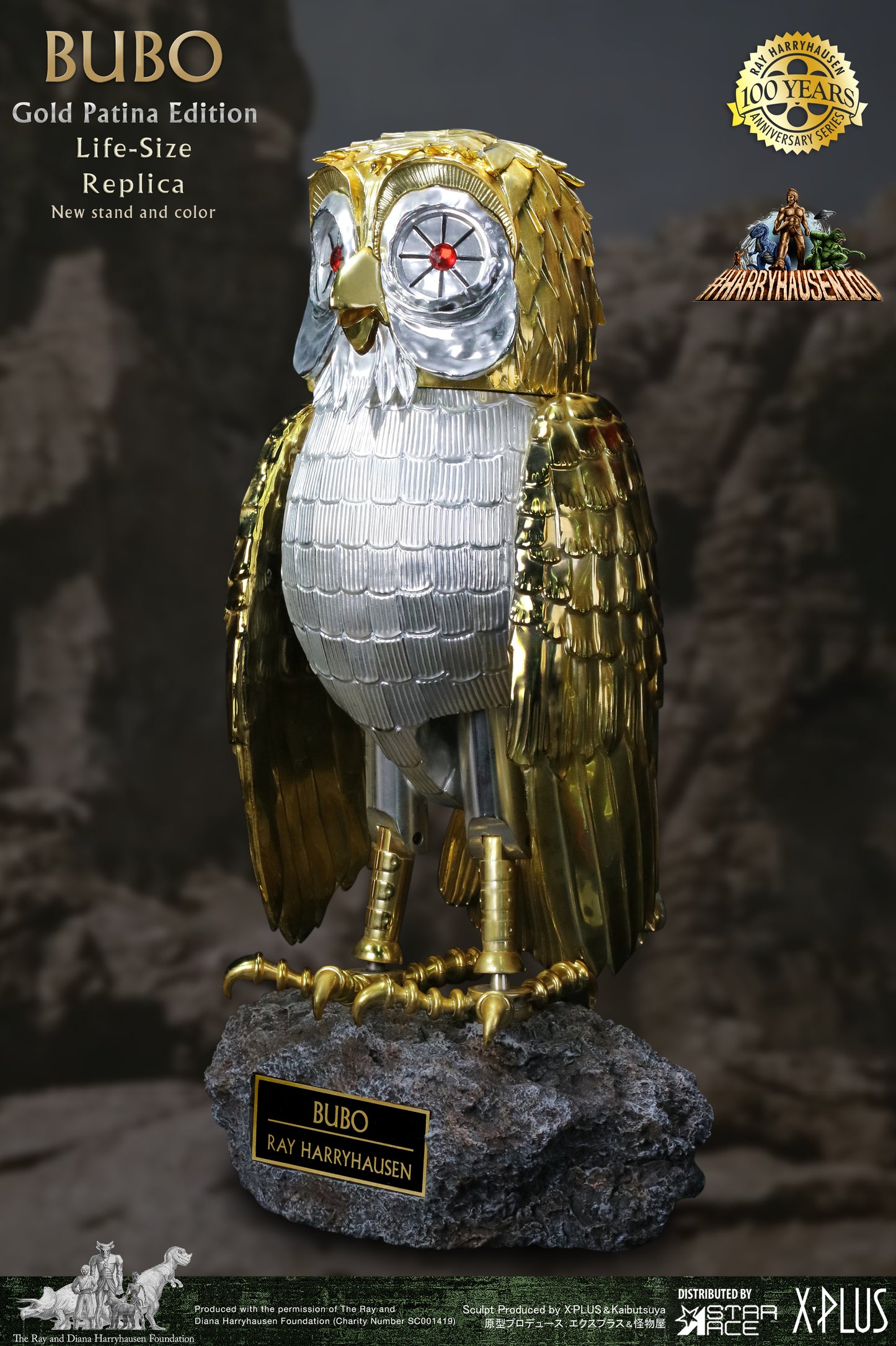 BUBO ELECTROPLATING Gold Patina Edition DX (Normal wings & Open wings included)