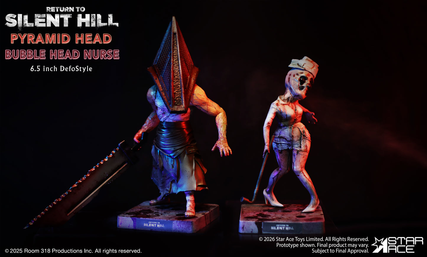 Return to Silent Hill – Pyramid Head + Bubble Head Nurse DefoStyle Figure Twin Pack