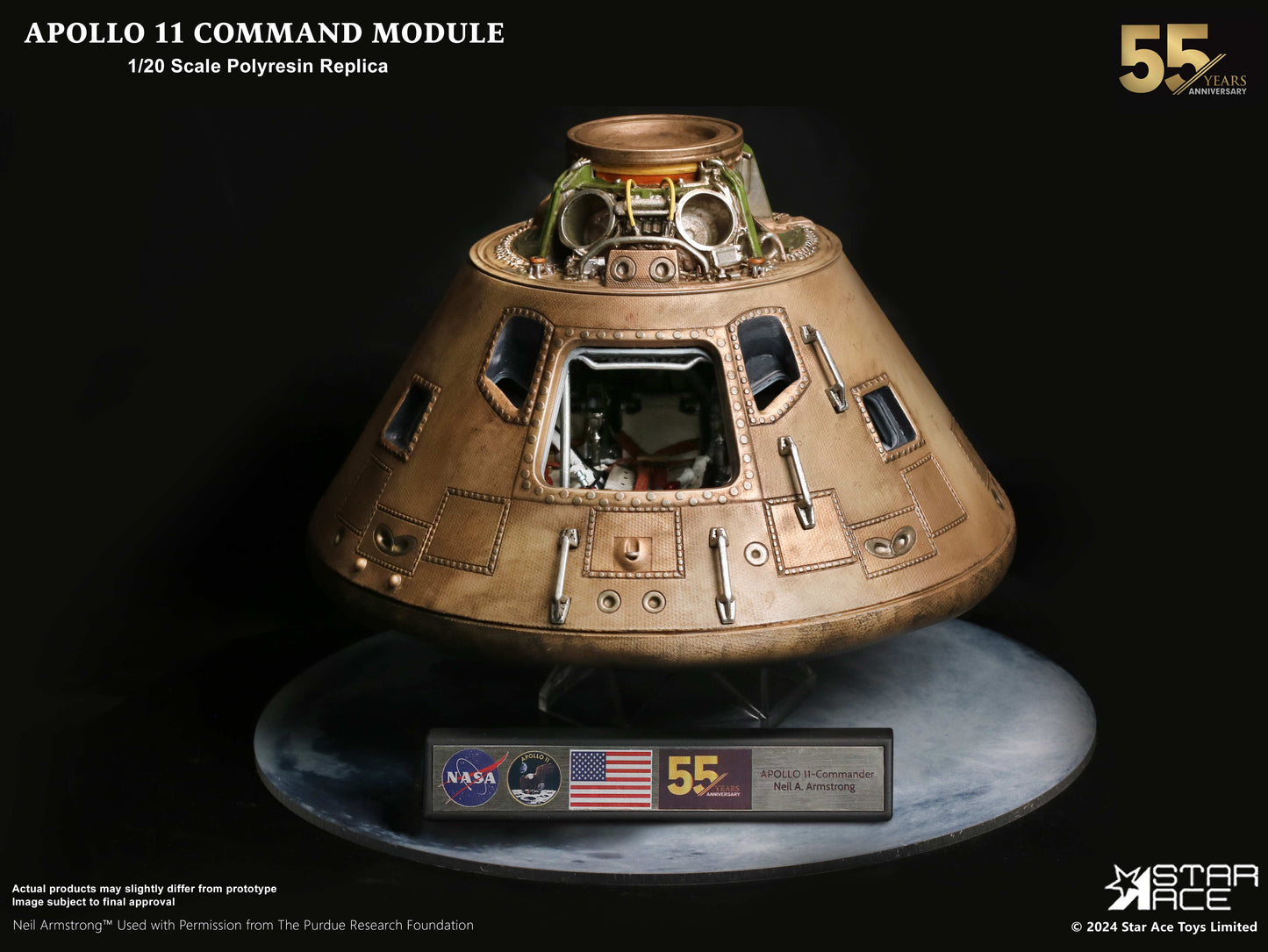 1/20 scale Apollo11 Command Module(DX)