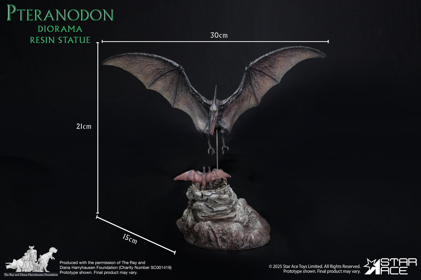 Pteranodon Attack diorama resin statue