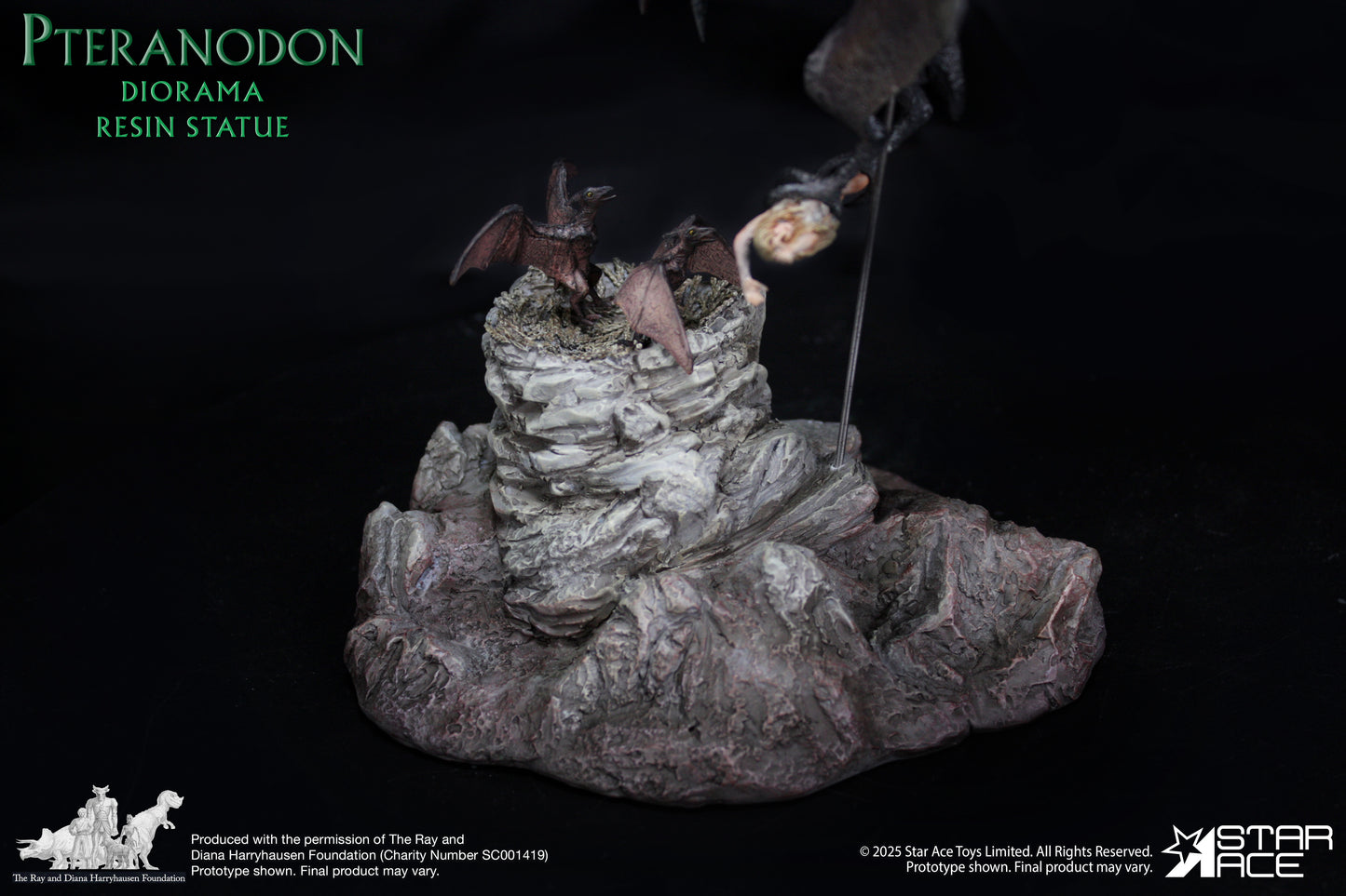 Pteranodon Attack diorama resin statue