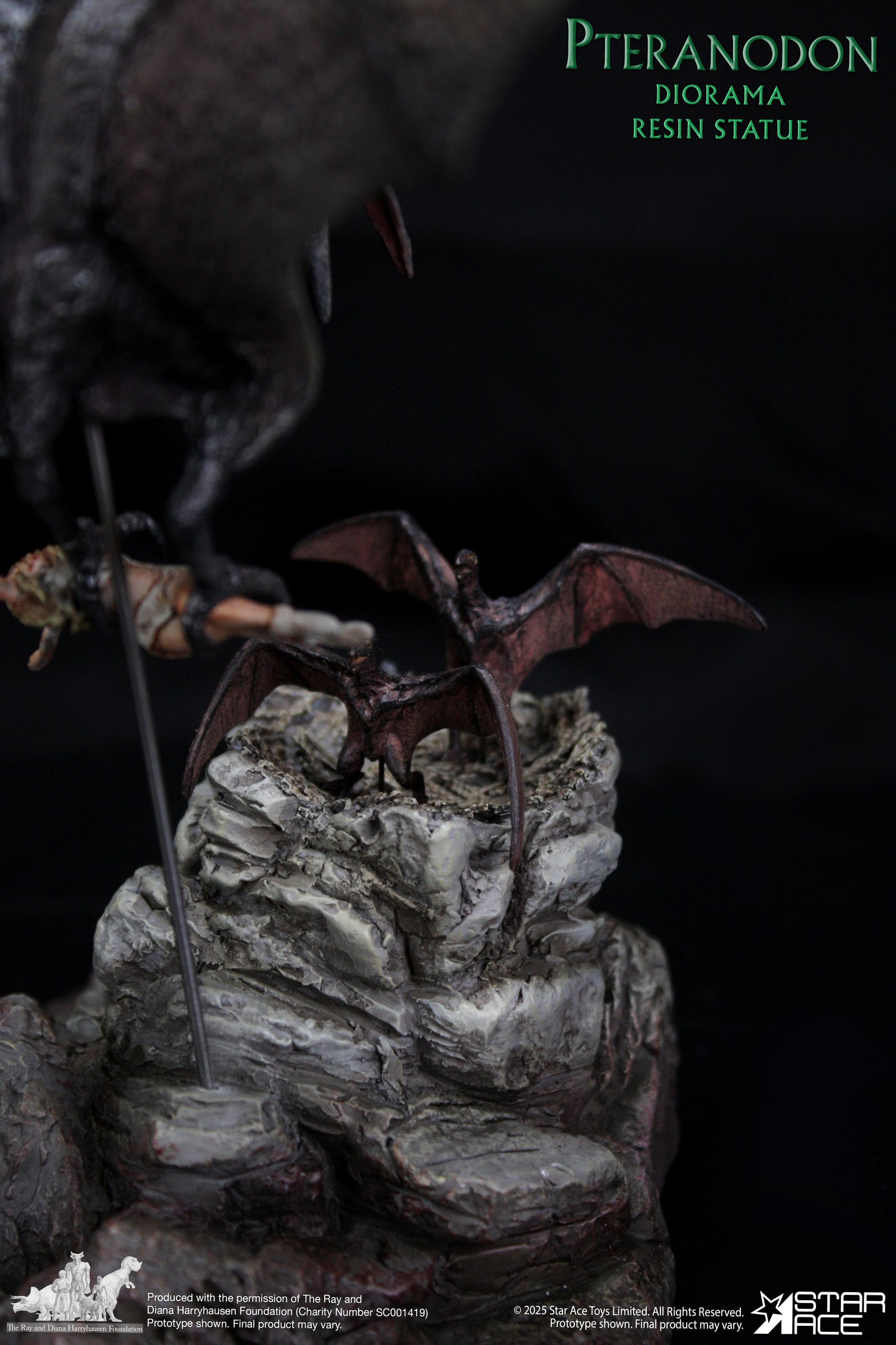 Pteranodon Attack diorama resin statue