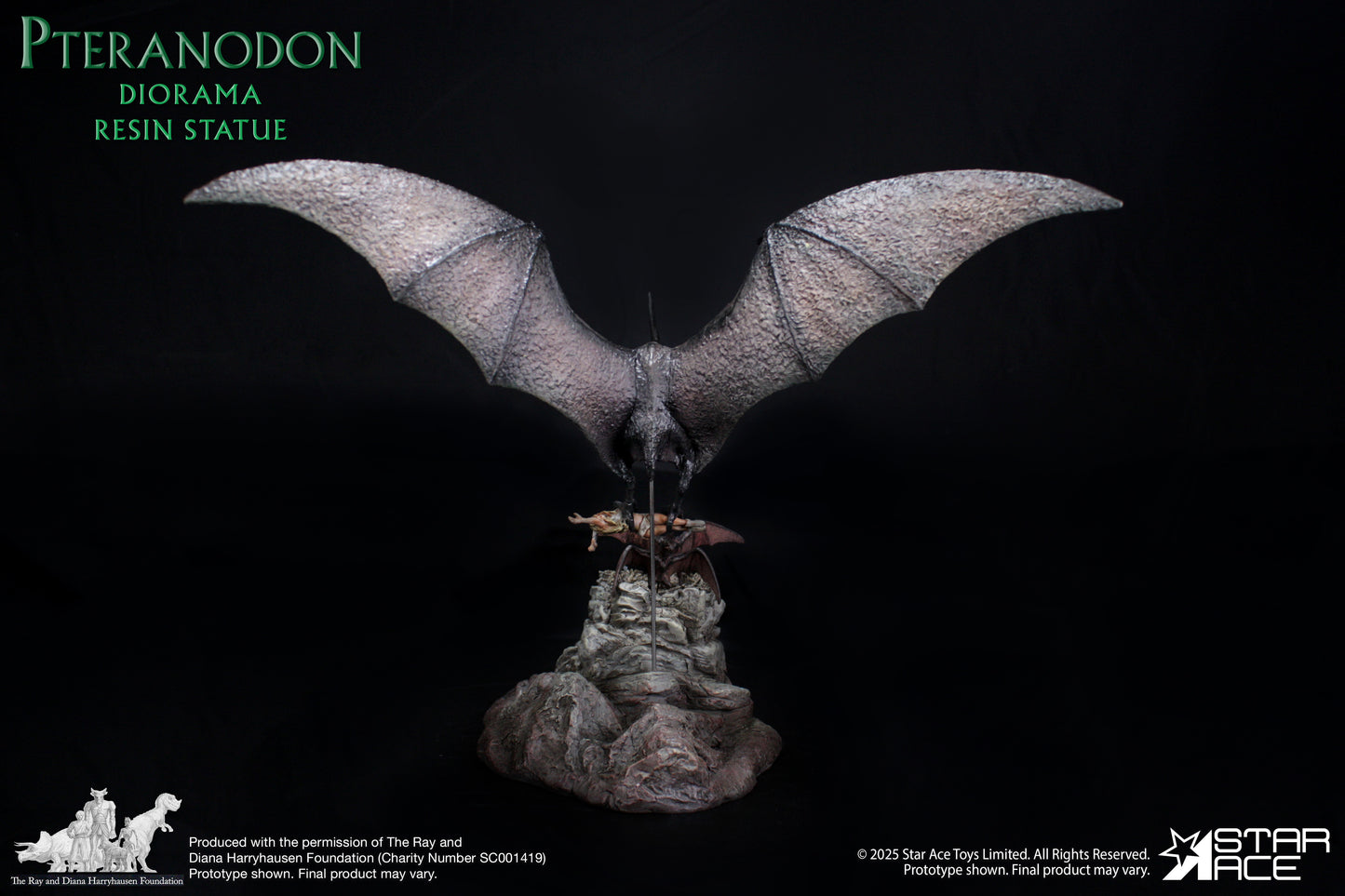 Pteranodon Attack diorama resin statue