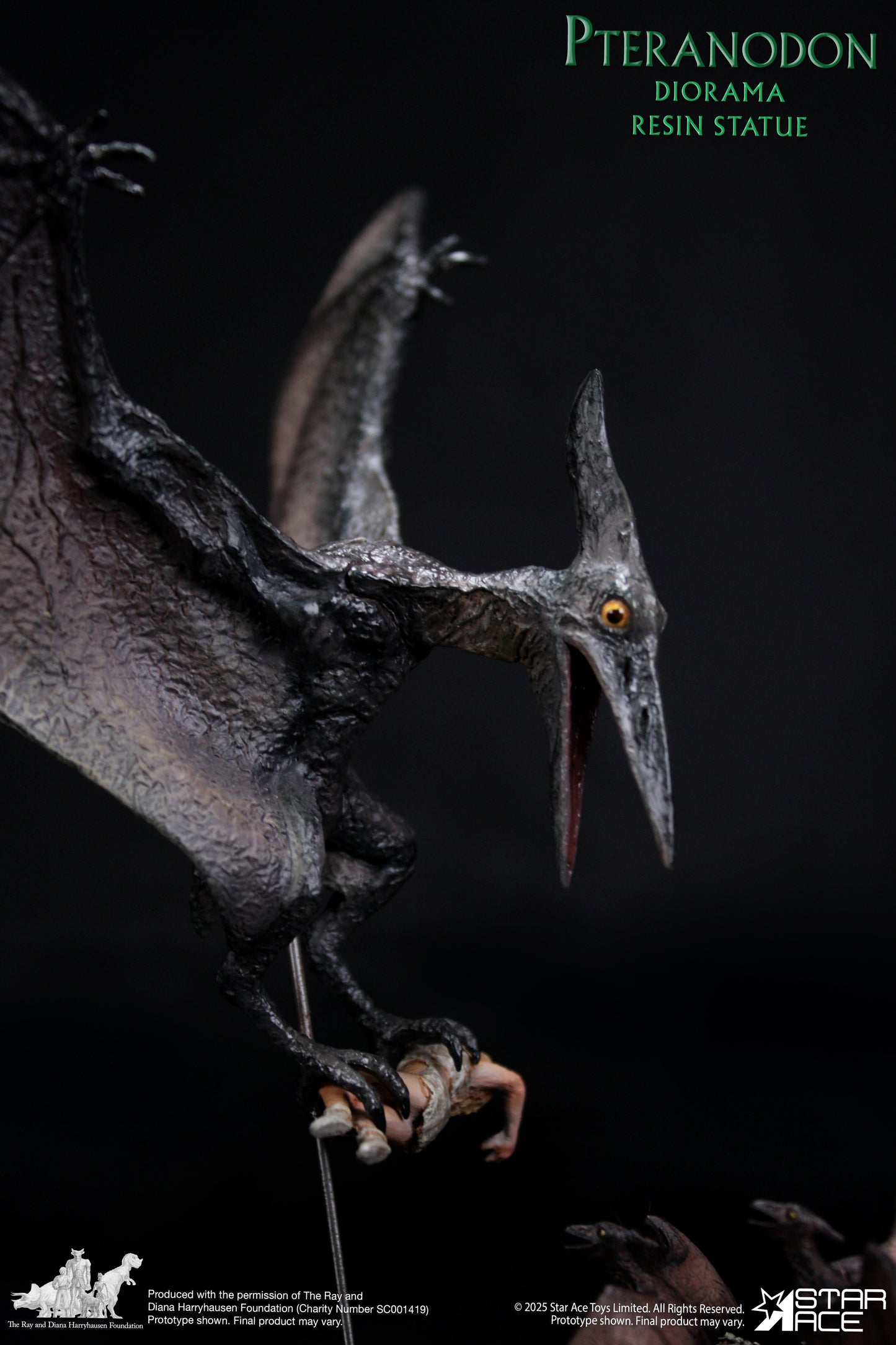Pteranodon Attack diorama resin statue