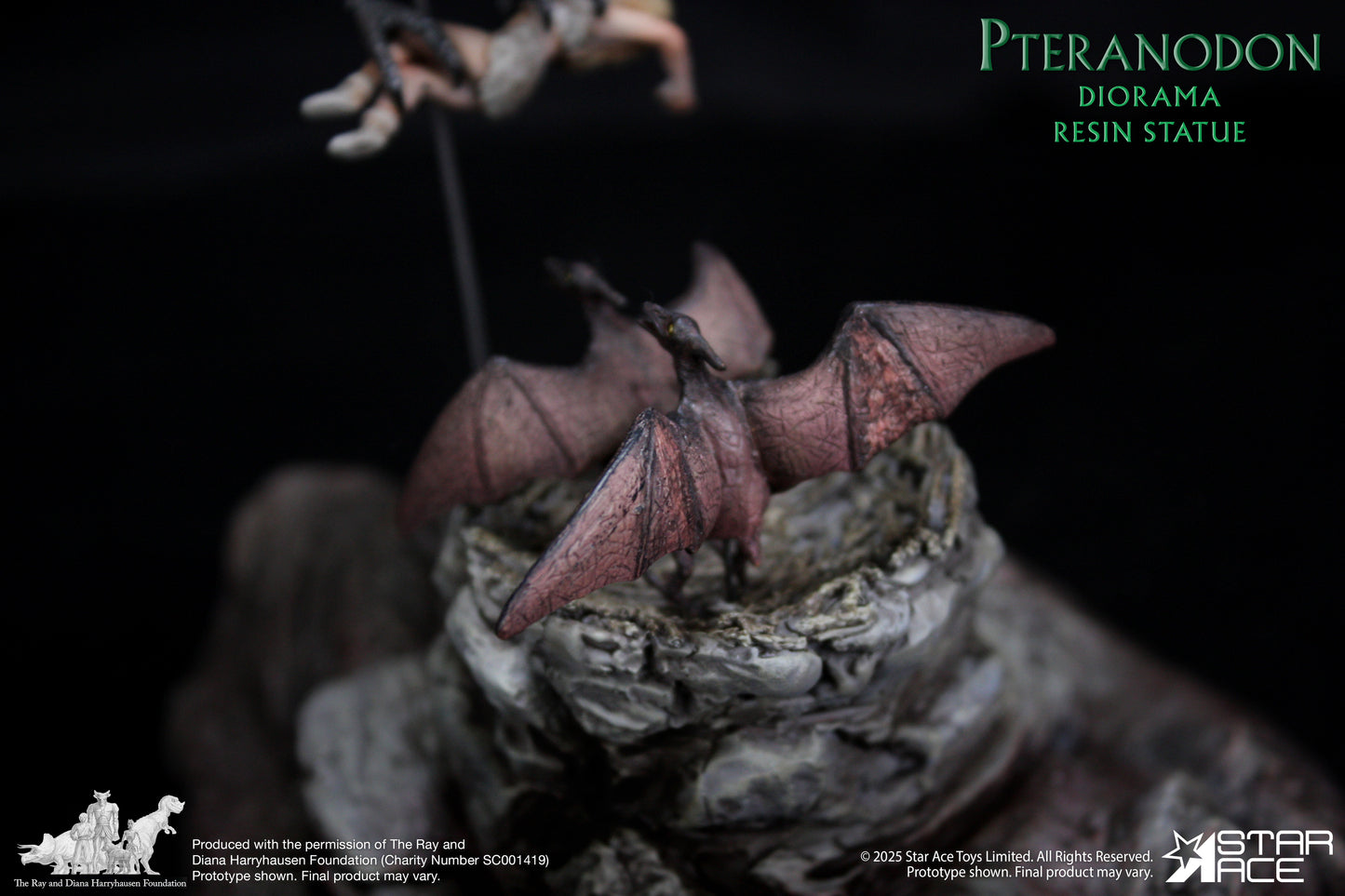 Pteranodon Attack diorama resin statue