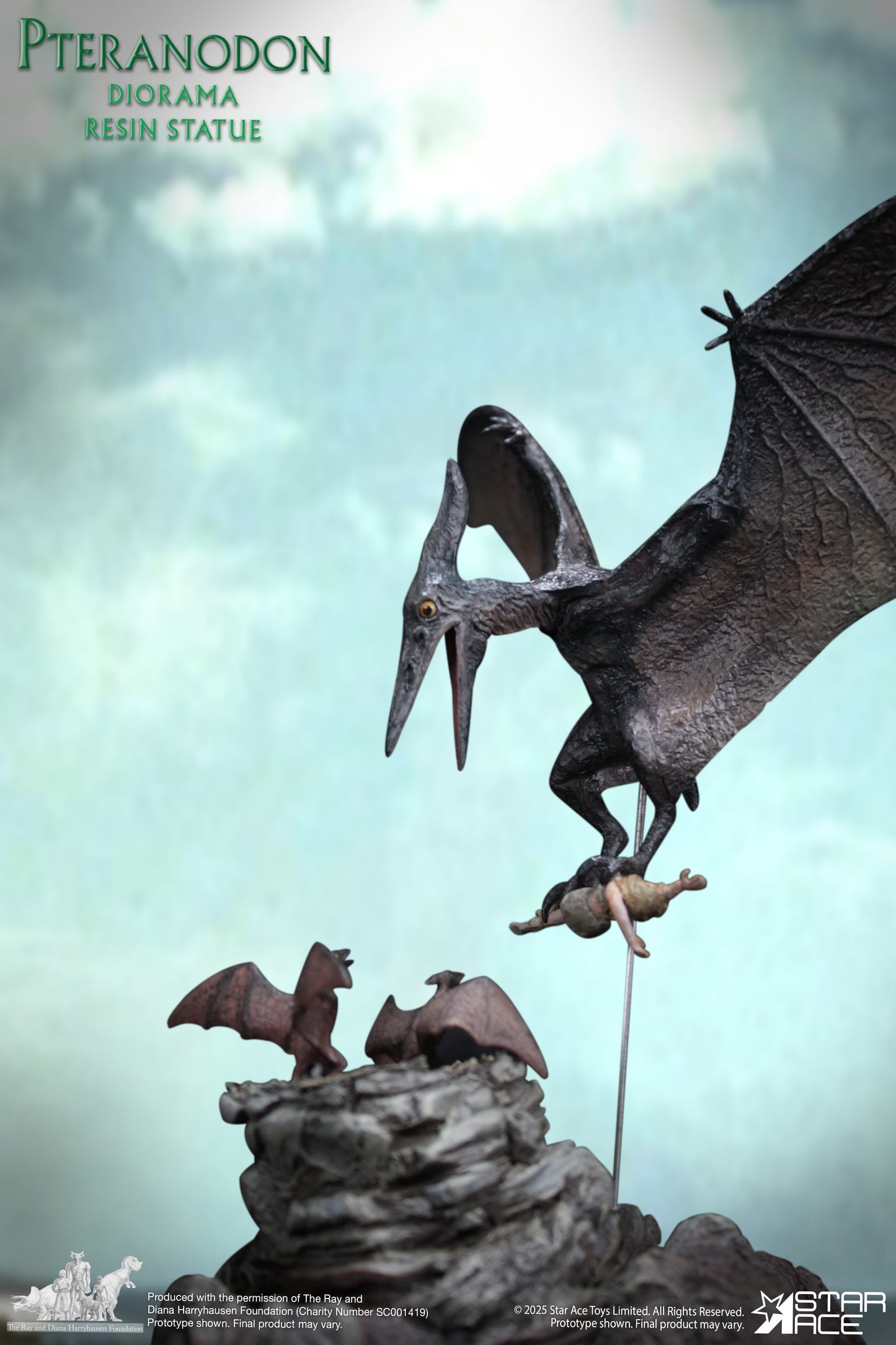 Pteranodon Attack diorama resin statue