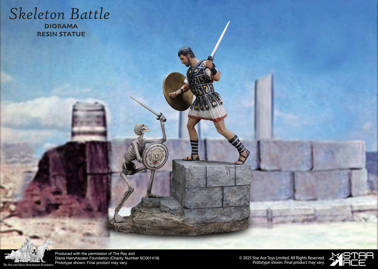 Skeleton Battle diorama scene