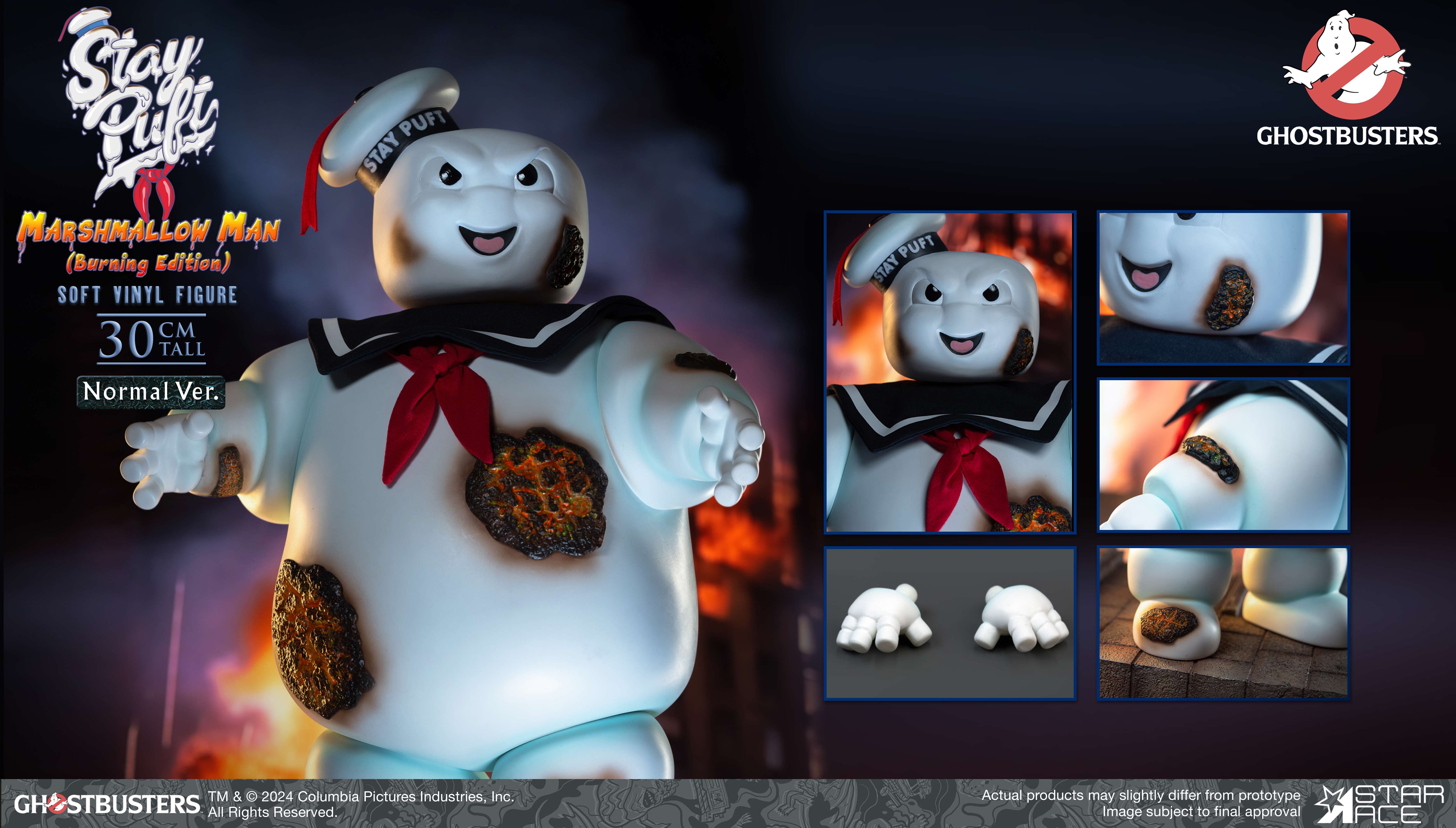 Ghostbusters Figurine Soft Vinyl Stay Puft Marshmallow Burning Edition Normal Version 30 cm - STAR ACE - Collection Ghostbusters Figurine Soft Vinyl Stay Puft Marshmallow Burning Edition Normal Version 30 cm - STAR ACE - Collection