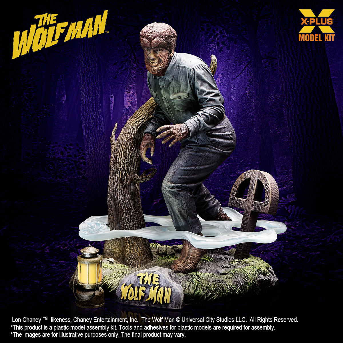 1/8 Scale Lon Chaney Jr. as Wolf Man Plastic Model Kit
