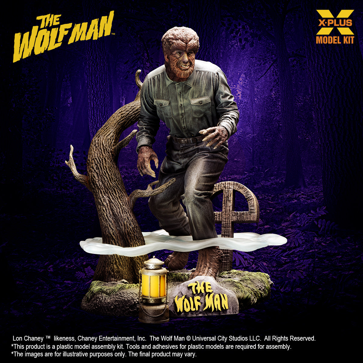 1/8 Scale Lon Chaney Jr. as Wolf Man Plastic Model Kit
