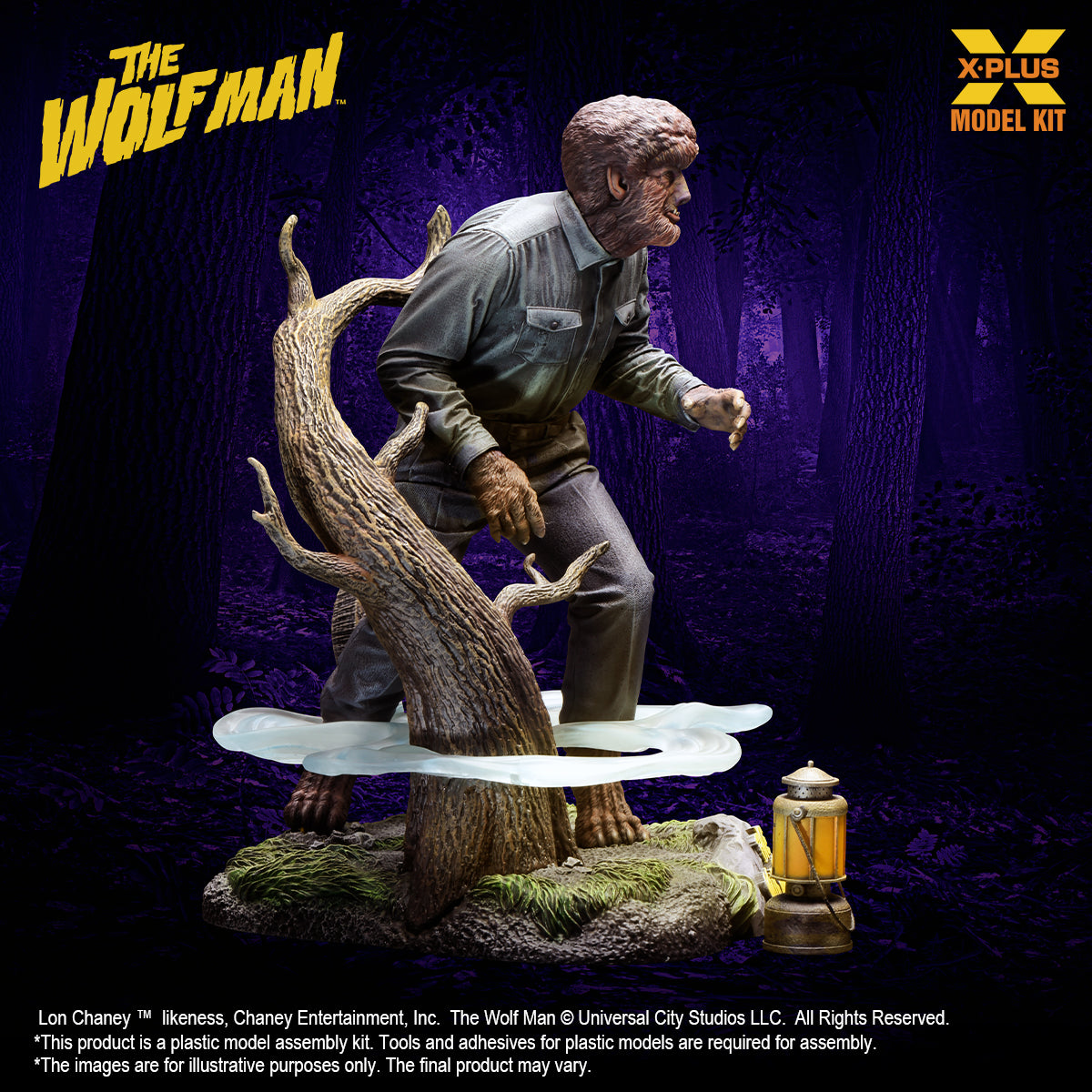 1/8 Scale Lon Chaney Jr. as Wolf Man Plastic Model Kit