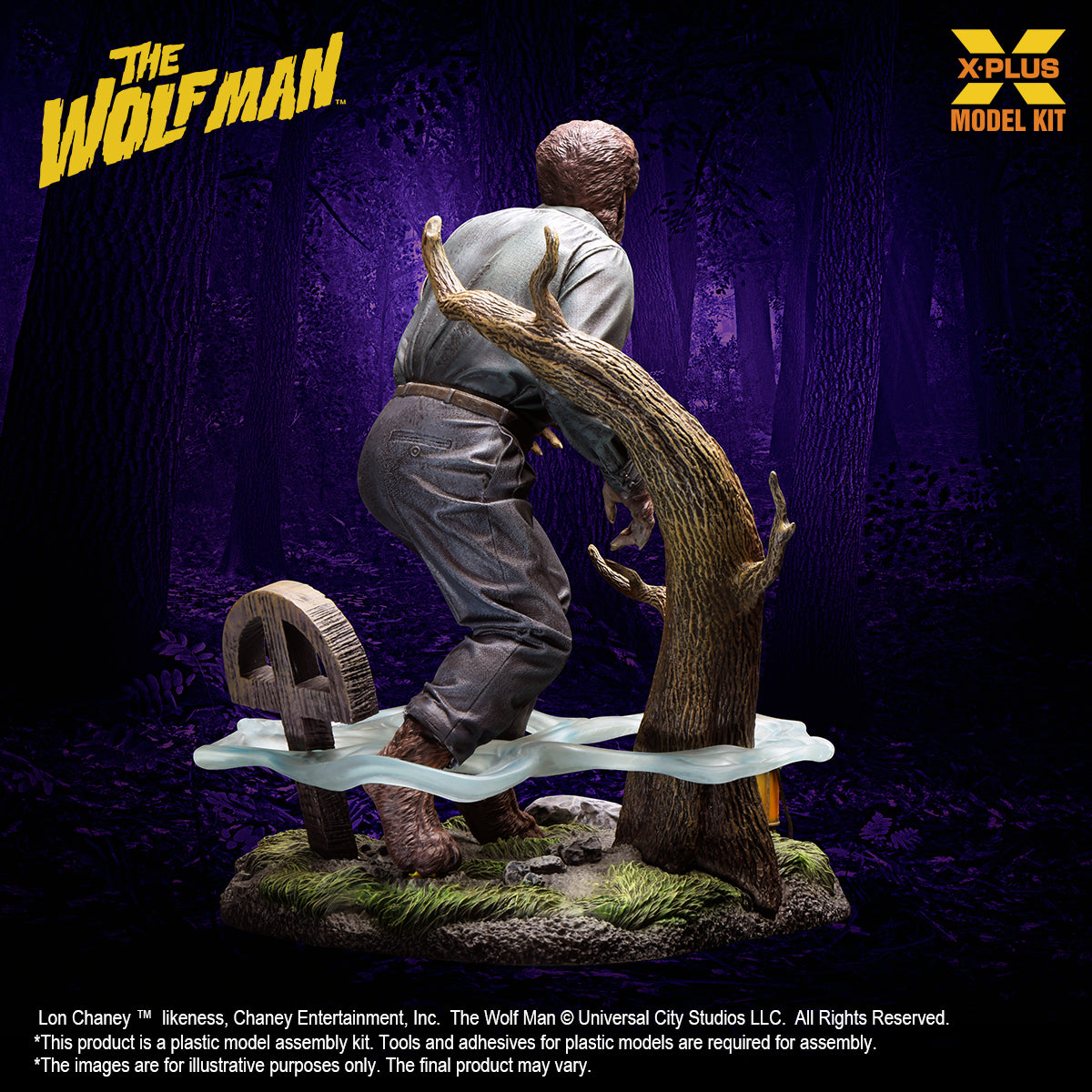 1/8 Scale Lon Chaney Jr. as Wolf Man Plastic Model Kit