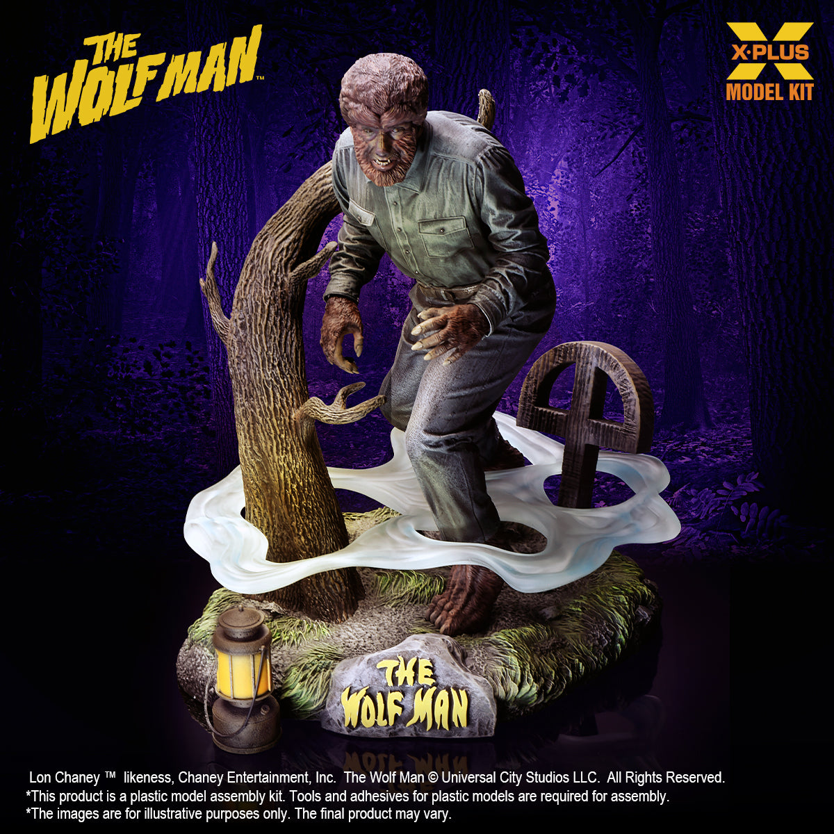 1/8 Scale Lon Chaney Jr. as Wolf Man Plastic Model Kit