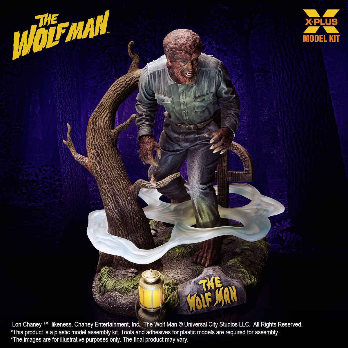 1/8 Scale Lon Chaney Jr. as Wolf Man Plastic Model Kit