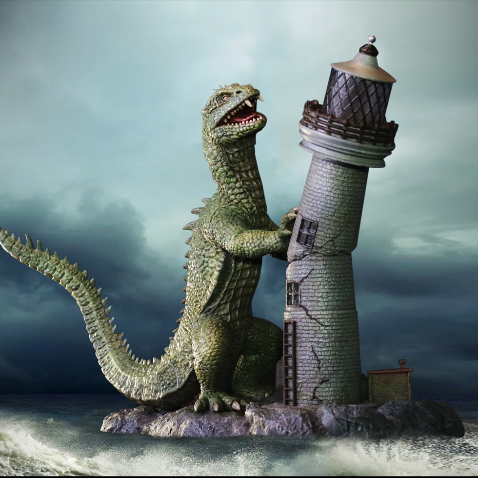 Rhedosaurus Lighthouse Attack diorama resin statue